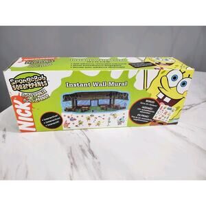 NICKELODEON SPONGE BOB‎ Self Stick Removable Bedroom Wall Stickers Vintage